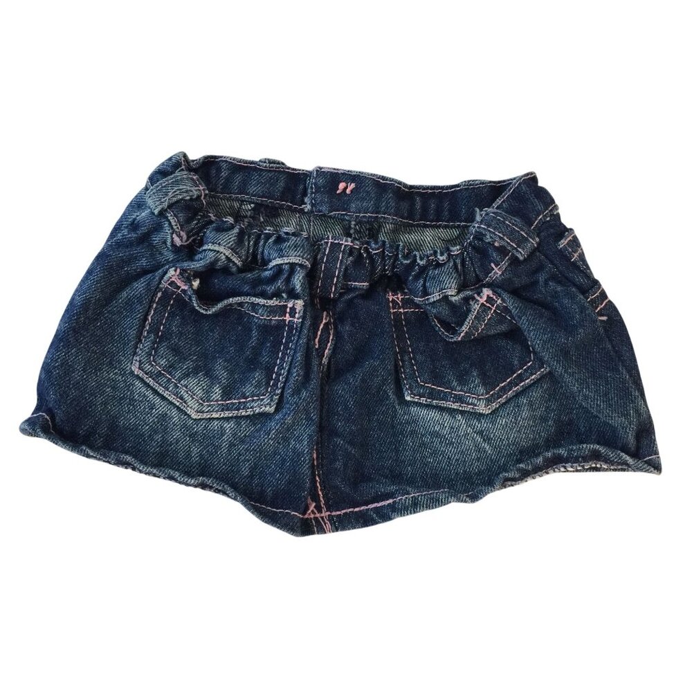 Build A Bear Clothes Pink Floral Shirt & Denim Skirt Sandals Sequin Purse Hanger - Picture 5 of 9